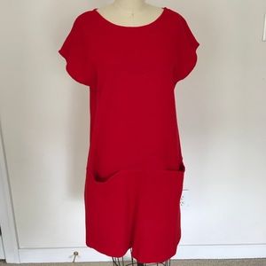 Marimekko Red Wool Blend Sweater Dress Sz S